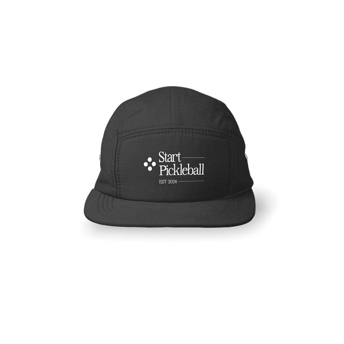 Start Pickleball 5 Panel Player Hat in Black