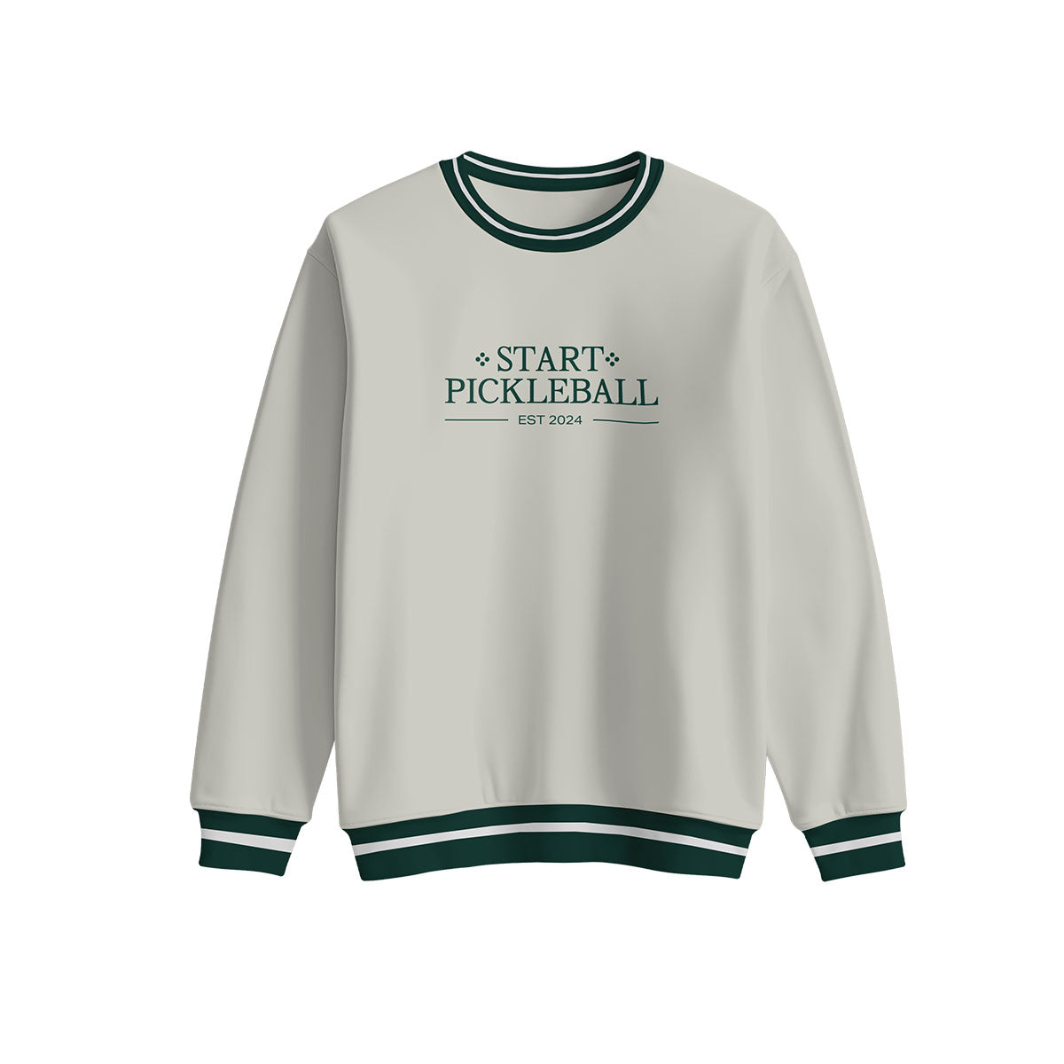 *Start* Pickleball Collegiate Sweatshirt Off White/Navy