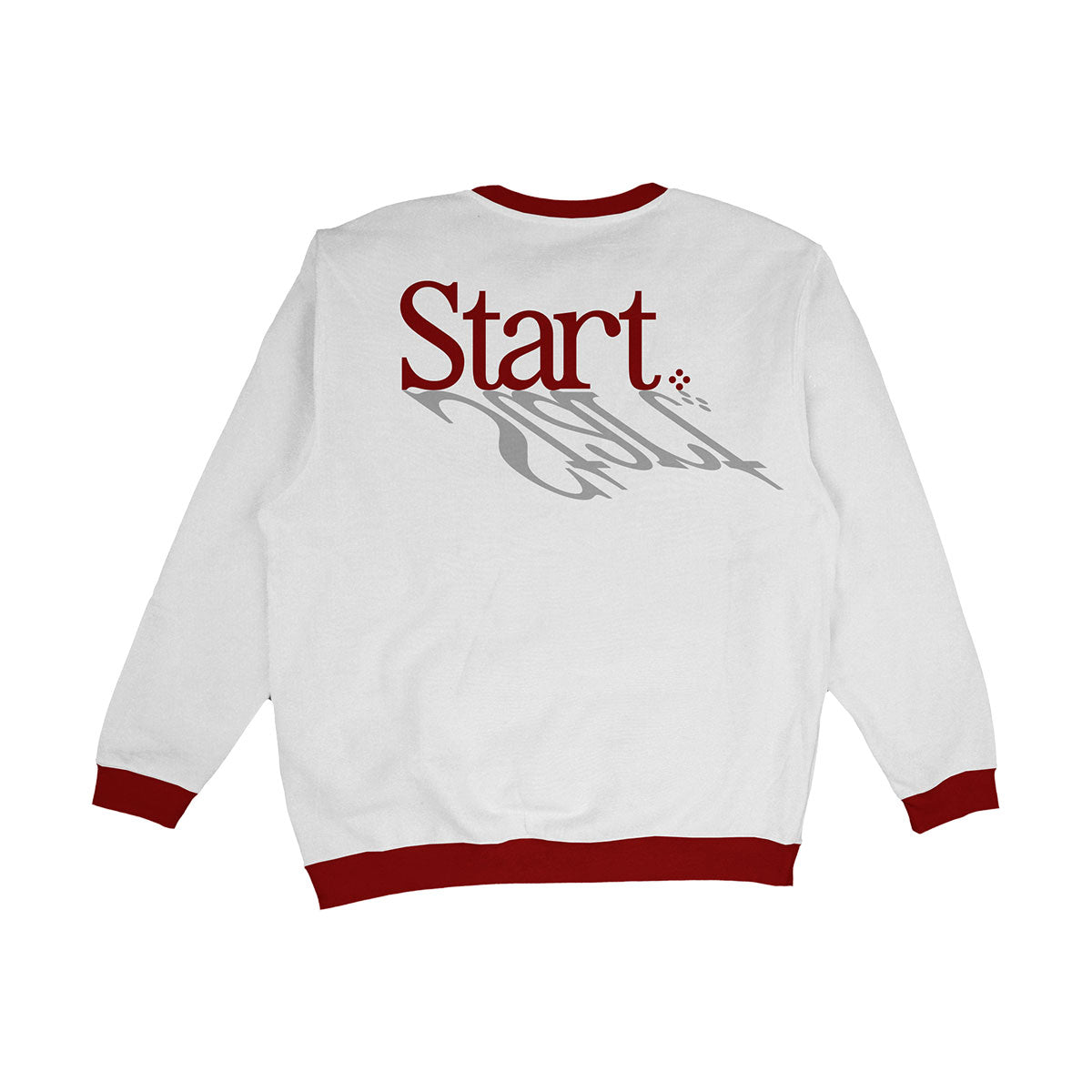 Start Pickleball Retro Sweatshirt Maroon/White