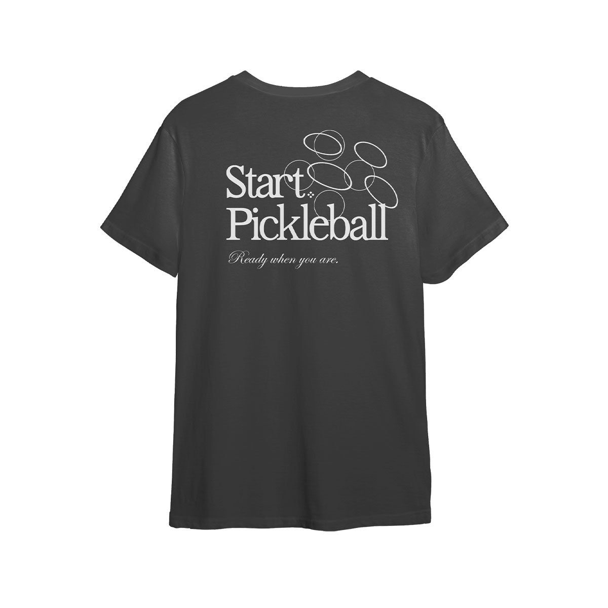 Start Pickleball Retro Tee in Black